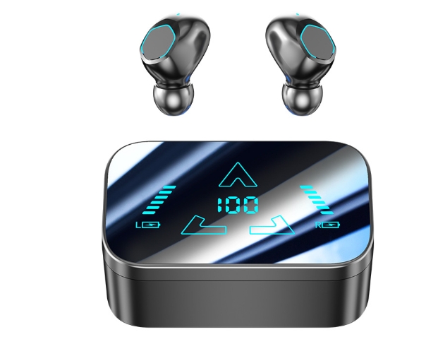 M48 HiFi Wireless In-Ear Earbuds Sports Style High Definition Stereo Sound LED Battery Dynamic Mic Waterproof Games HD Calls