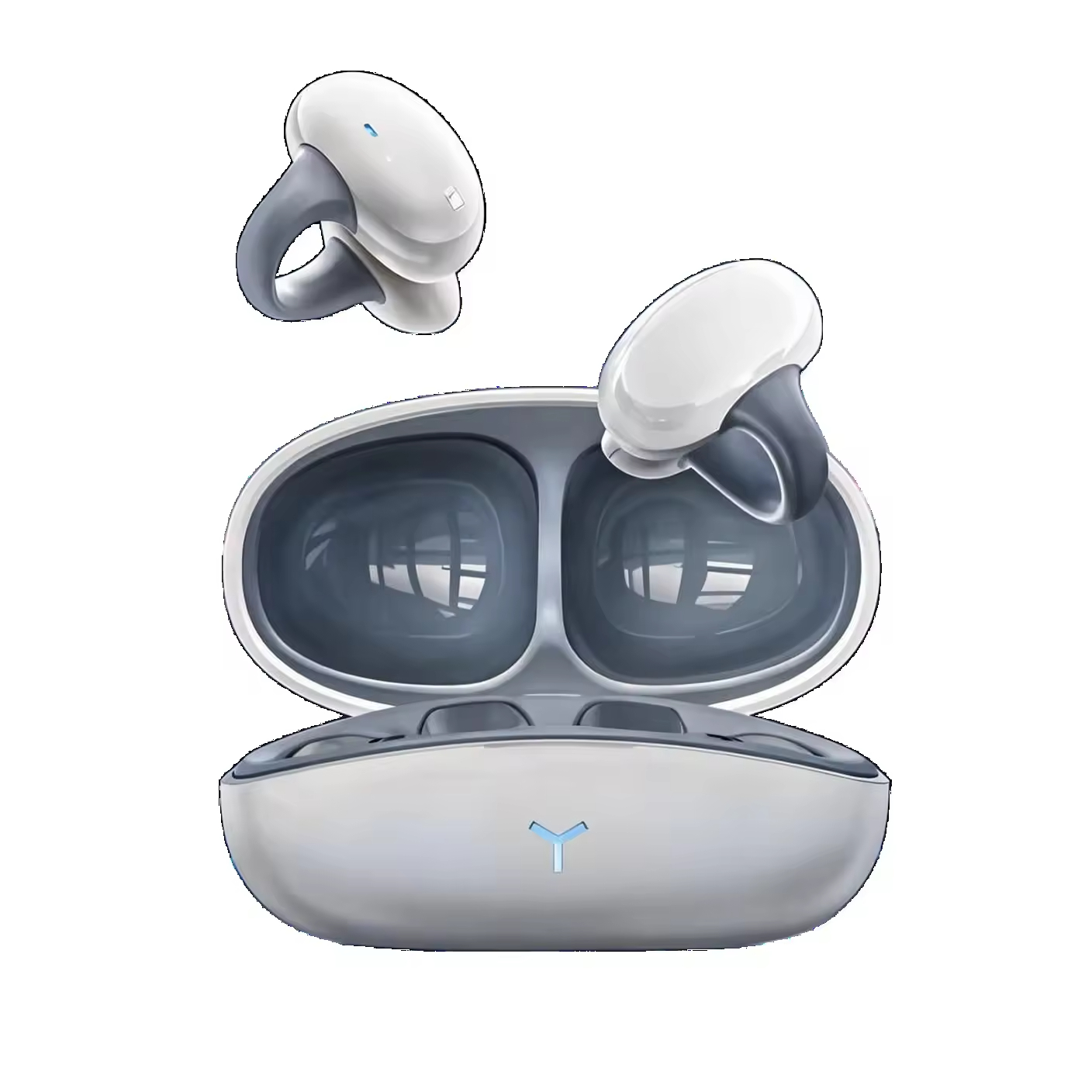 New for Earbuds Long Battery Life LED Battery Indicator Clip-On Noise Cancelling Wireless TWS Sports Earbuds JL Airoha