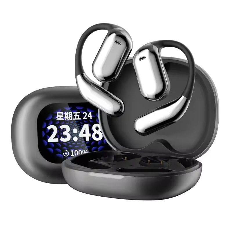New Q16 Pro Full Color Touch Smart Screen Open Ear Hanging ANC Earphones OWS Open-ear Earphones Touch Sports Headphones